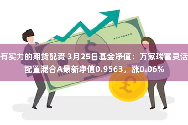 有实力的期货配资 3月25日基金净值：万家瑞富灵活配置混合A最新净值0.9563，涨0.06%