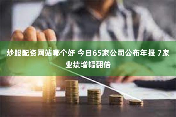 炒股配资网站哪个好 今日65家公司公布年报 7家业绩增幅翻倍