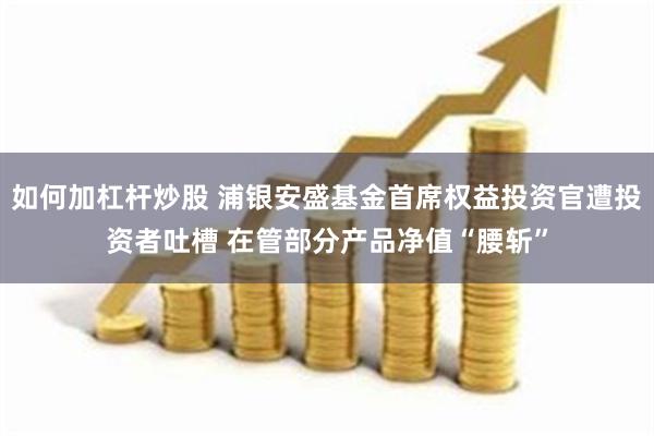 如何加杠杆炒股 浦银安盛基金首席权益投资官遭投资者吐槽 在管部分产品净值“腰斩”